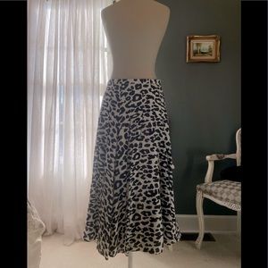 Akris leopard print skirt